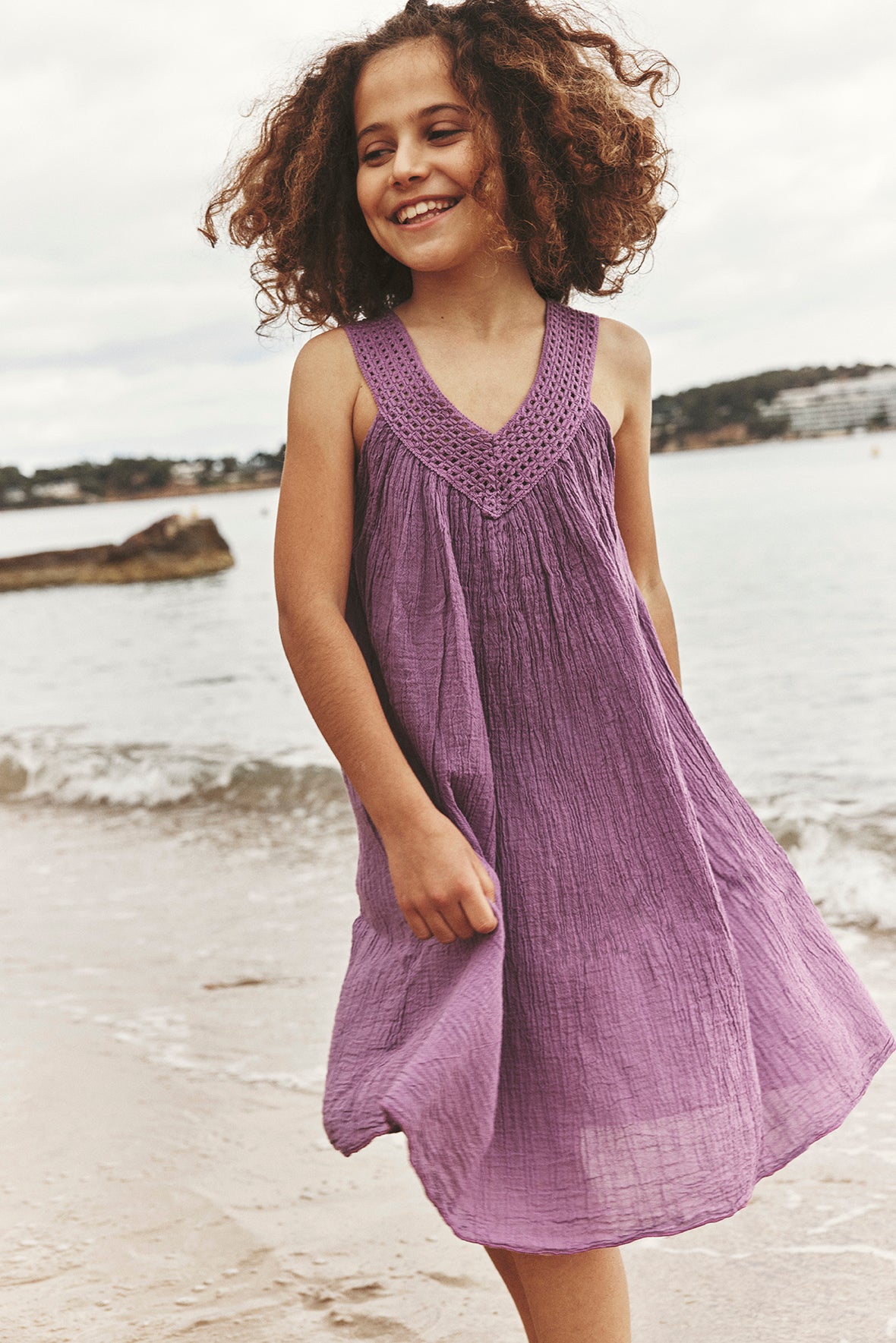 Mauve Eleni Kids Dress